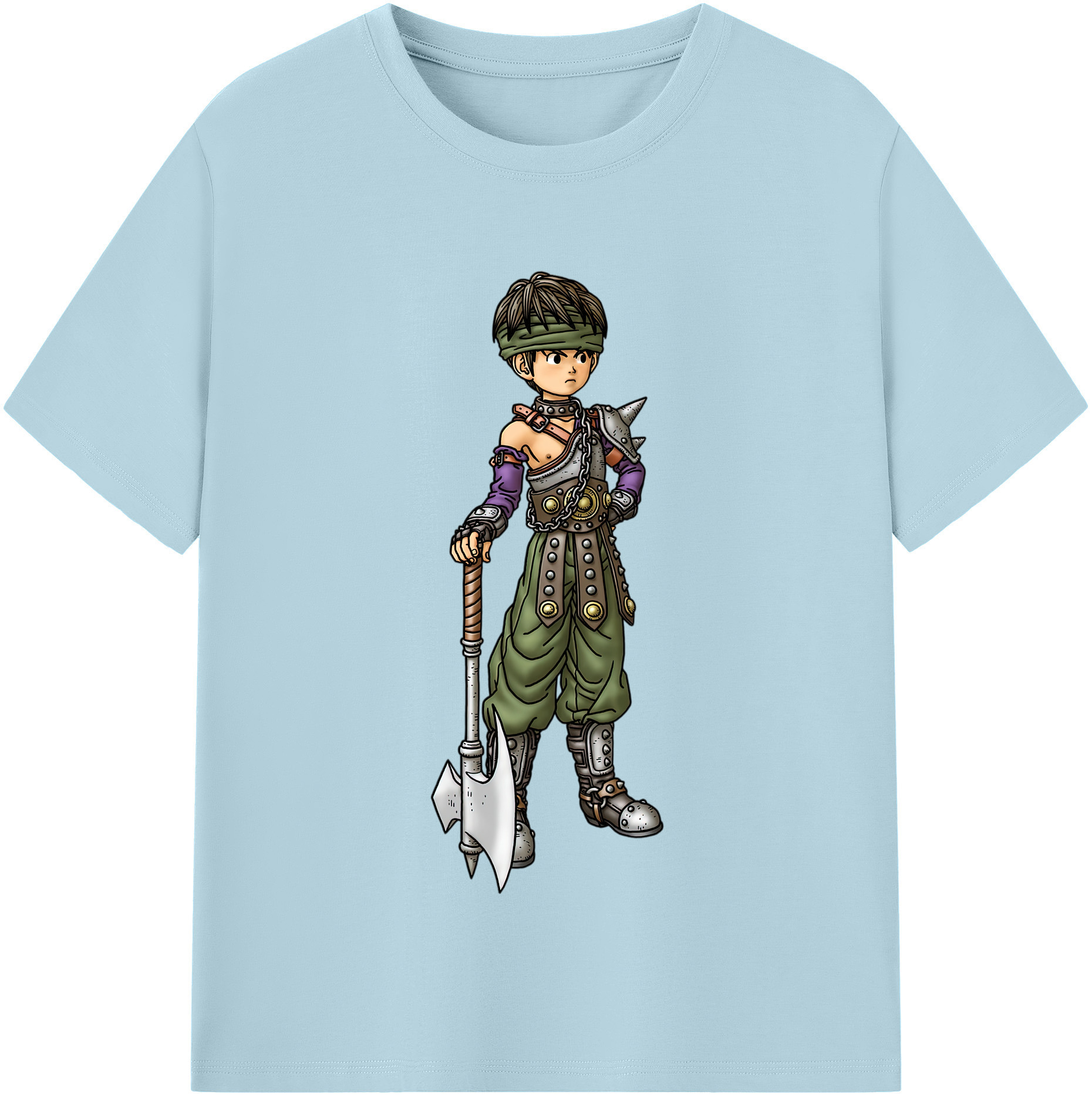 （画像用） ドラゴンクエスト Doragon Kuesuto Dragon Quest 綿100％半袖Tシャツ（フロントプリント）